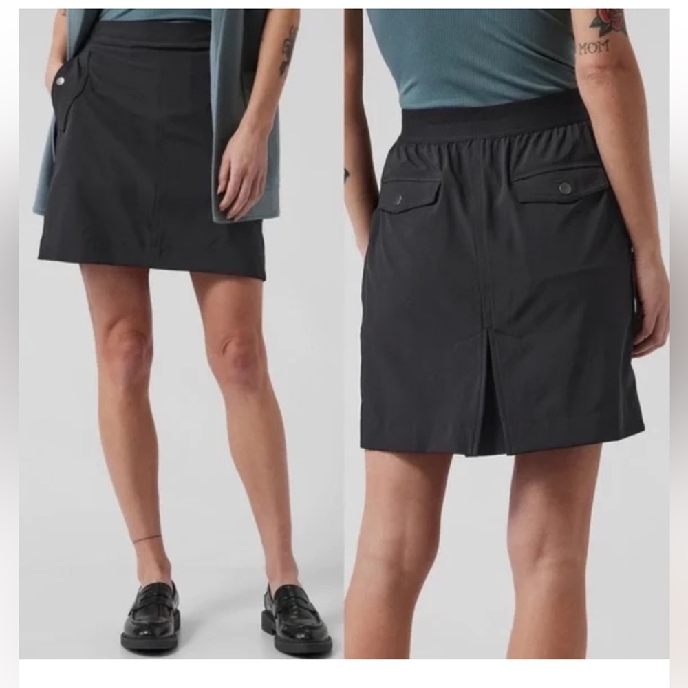 Athleta Vienna Black Cargo Skort 6